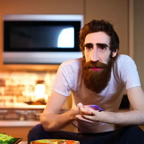 Picture Of Asmongold Watching Tv While Cooking A Meal Stable