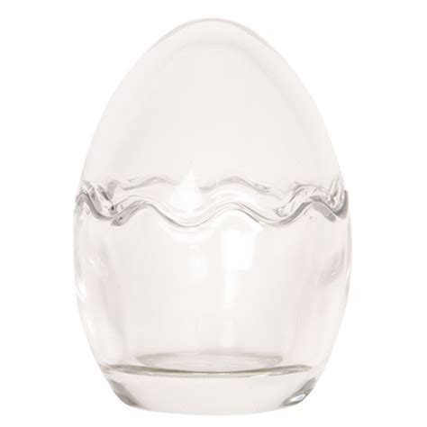 Clear Glass Egg Jar Oh So Kel