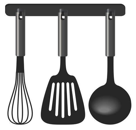 Cooking Utensils Clipart Black And White Clip Art Lib
