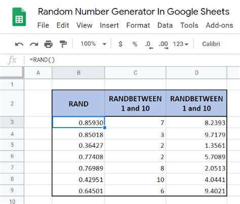 I am trying to generate random numbers (integers) in go, to no avail. Random Number Generator in Excel and Google Sheets | Excelchat