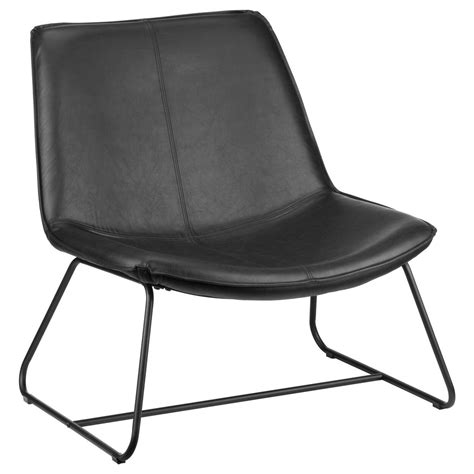 Faux Leather And Metal Lounge Chair Bouclair Canada