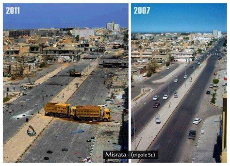 Libya Before And After Image Shows What A Natoun Humanitarian Mission