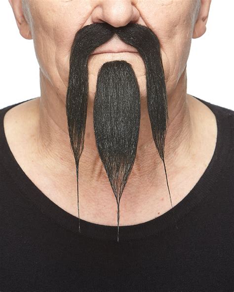 Mustaches Self Adhesive Shaolin Fake Mustache And Beard Novelty False Facial Hair Costume