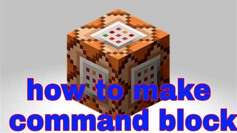 Crafting And Building Command Block Youtube