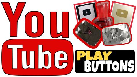Youtube Play Buttonsnew Youtube Creator Award Buttons Youtube