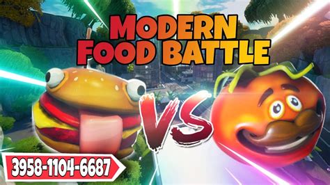 Modern Food Battle Burger 🍔 Vs 🍅 Tomate Fortnite Creative Trailer