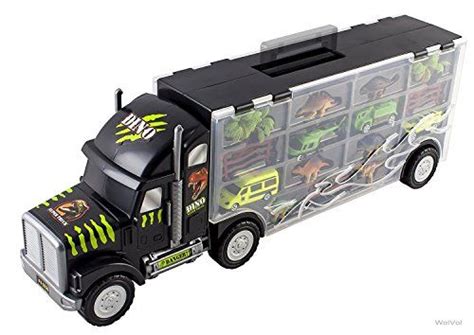 Wolvol 22 Mega Giant Transport Dinosaur And Car Carrier Truck Toy
