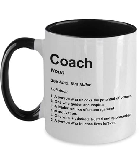 Coach Personalised T Custom Name Coach T Inspirational Etsy