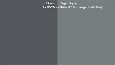 Sikkens T Vs Tiger Drylac Bengal Dark Grey Side By