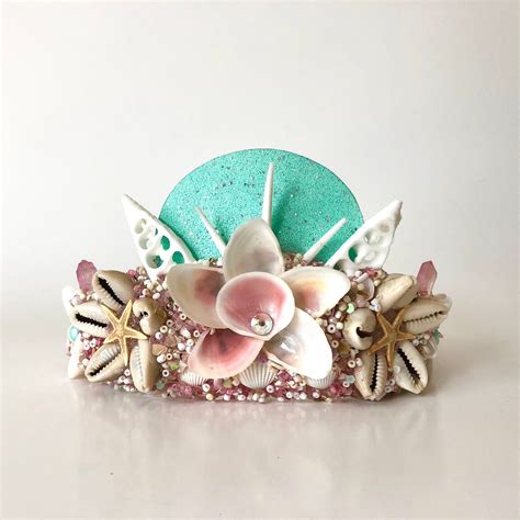 Custom Crown For Jessica Mermaid Crown Seashell Crown Etsy Seashell