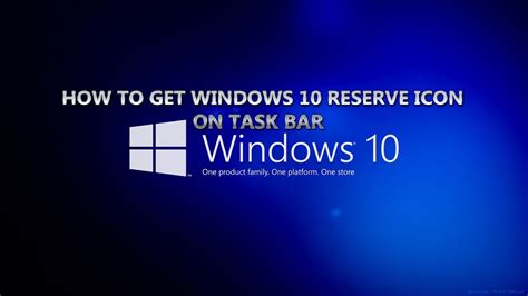 How To Get Windows 10 Reserve Icon On Taskbar Full Hd 1000 Work