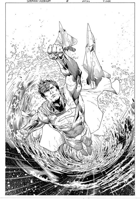 Superman Unchained 5 Variant Cover By Guillermo Ortego Inks By Ardian