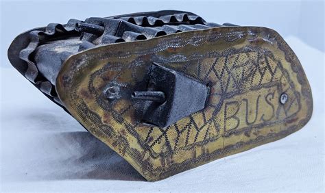 Super Cool Miniature Wwi Trench Art Tank Model In Brass And Corrugated