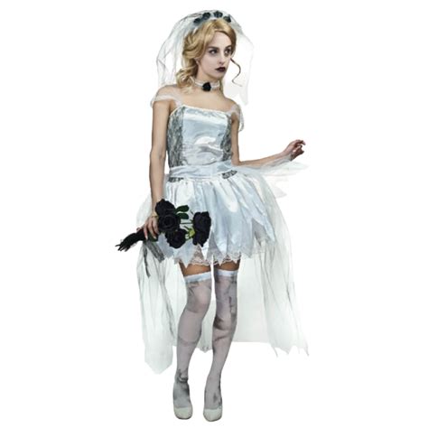 Buy Adult Ghost Zombie Corpse Bride Fancy Dress Up Halloween Book Week