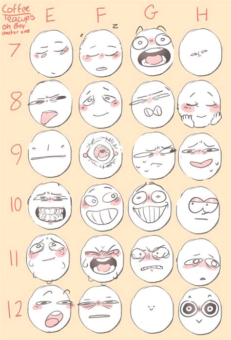 Uh Oh Sleepy Drawing Expressions Drawing Face Expressions Art