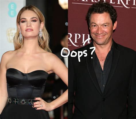 Lily James And Dominic West Were Openly Very Flirtatious On Set Of New