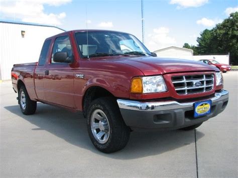2003 Ford Ranger Xlt Supercab 2wd 63092 Miles Red Extended Cab Pickup