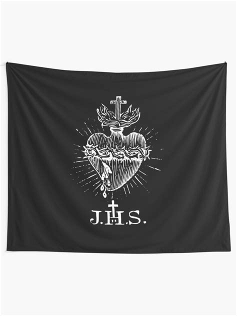 Sacred Heart Of Jesus Christ Vintage Catholic Tapestry For Sale By