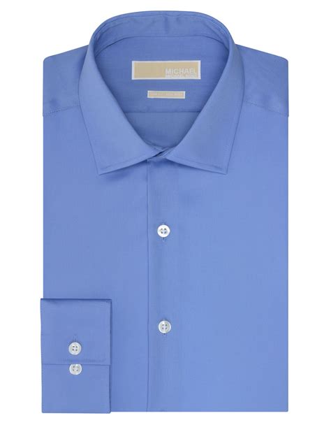 Michael Michael Kors Slim Fit Dress Shirt In Blue For Men Lyst
