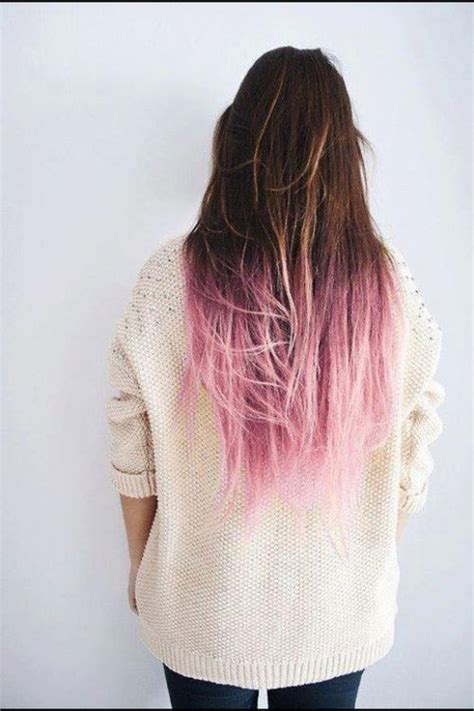 How To Dye Pink Ombre Hair Extensions Pink Ombre Hair Dip Dye Hair