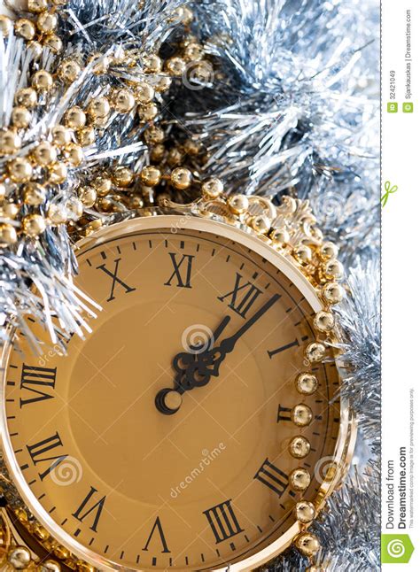 New Year Celebration Stock Image Image Of Holiday Clock 32421049