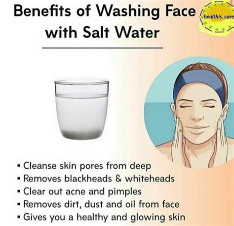 Benefits Of Washing Face With Salt Water Health Skin Care Beauty