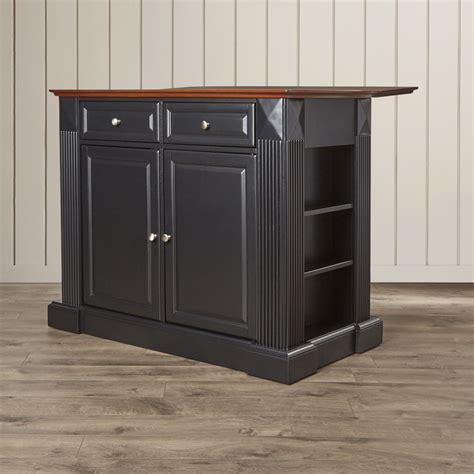 Plumeria Drop Leaf Breakfast Bar Top Kitchen Island Wayfair