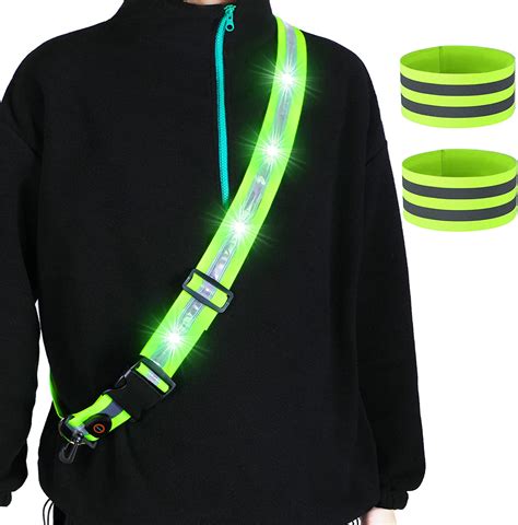 Led Night Running Gear High Visibility Reflective Sash For