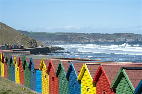 Brightly Coloured Beach Huts And Seafront 7706 Stockarch Free Stock