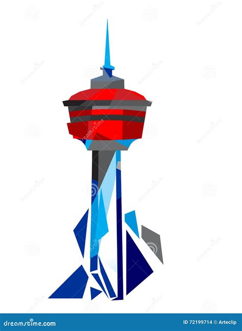 Calgary Tower Illustration Stock Illustration Image 72199714