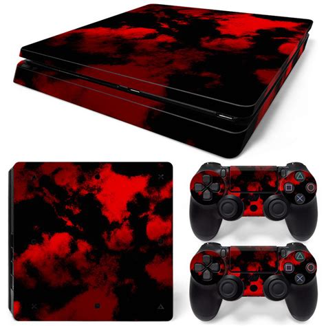 Army Camouflage Red Ps4 Slim Console Skins Ps4 Slim Console Skins