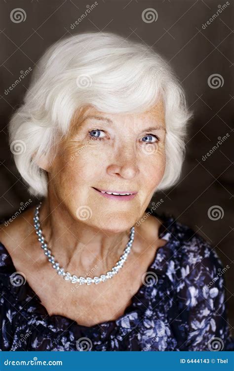 Elegant Senior Woman Stock Image Image Of Beautiful Aging 6444143