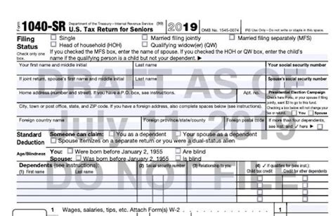 The Irs Drafts New Form 1040 Sr Tax Return For Seniors And 1040 Updates
