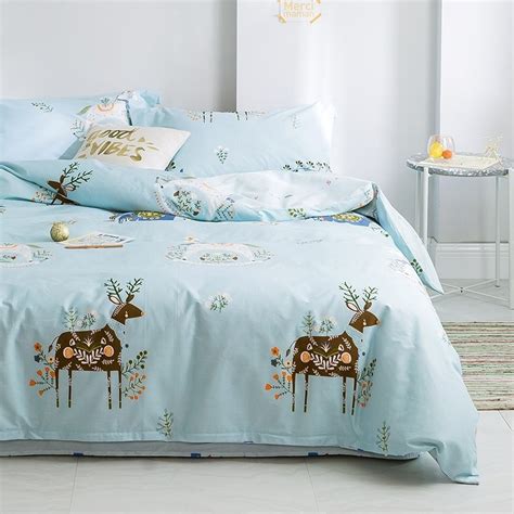 Size queen comforter sets : Hipster Deer and Flower Country Chic Twin, Full, Queen ...