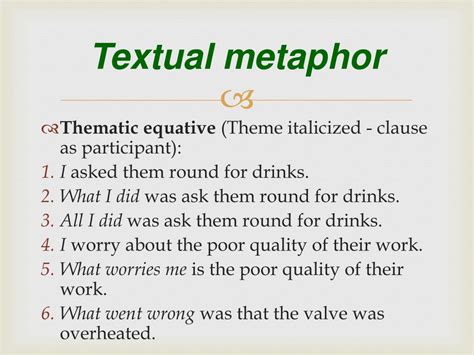 PPT - Grammatical Metaphor PowerPoint Presentation, free download - ID:598484