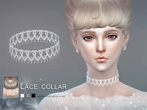 Sims 4 Ccs The Best Lace Collar By S Club