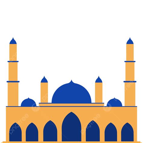 Mosques Clipart Transparent Background Beautiful Mosque Vector Image