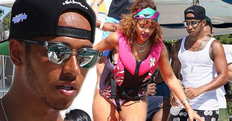 Rihanna And Lewis Hamilton Get Wet And Wild In The Sea On Barbados
