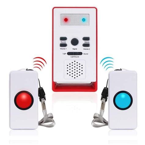 Wireless Caregiver Pagers2 Call 1 Smart Caregiver Two Call Buttons Wireless Buzzer System
