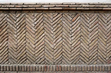 Old Rustic Brick Wall Stock Photo Image Of Linear Facade 65333568
