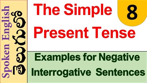 Less commonly, the simple present can be used to talk about scheduled actions in the near future and, in some cases, actions happening now. Practicing Negative Interrogative Sentences in The Simple ...