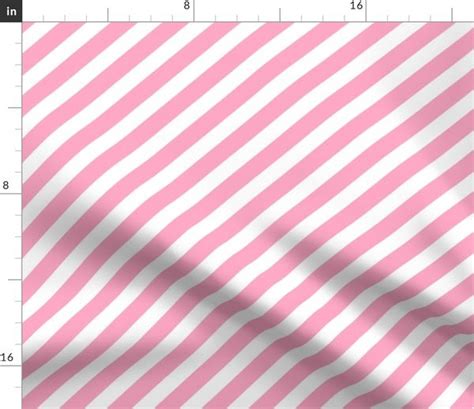 Diagonal Stripes Pink Stripes Fabric Spoonflower