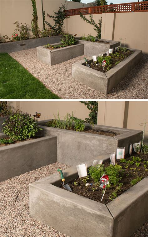 10 Excellent Examples Of Built In Concrete Planters Contemporist