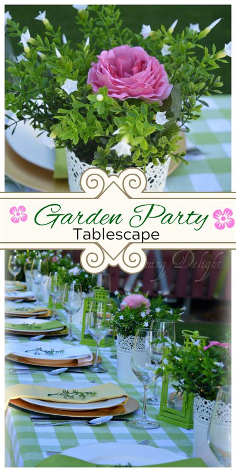 Dining Delight Backyard Garden Party Tablescape