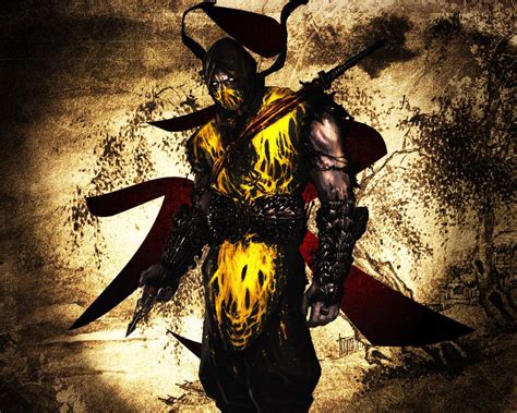 Download Fan Art Mortal Kombat Scorpion Wallpaper