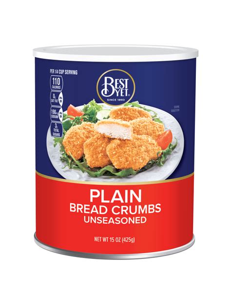 Plain Bread Crumbs 15oz Best Yet Brand