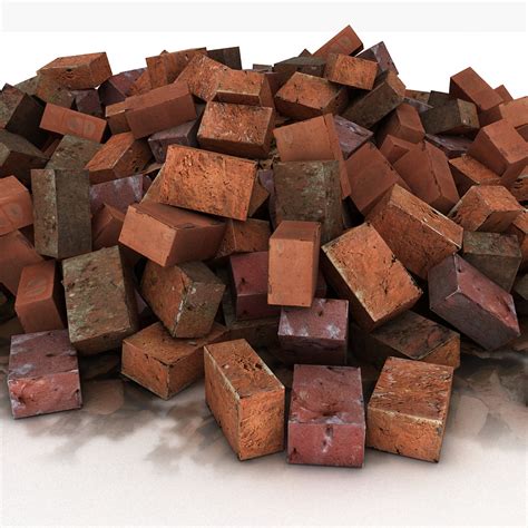 Brick Stone Debris Pile 3d Models