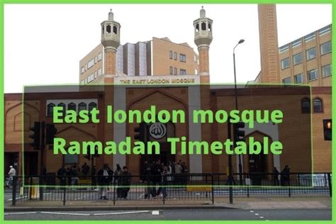 East London Mosque Ramadan Timetable Calendar 2023