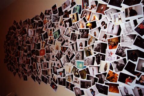 related image polaroid wall interior design inspiration my pictures photo wall presentation