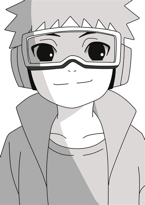 Gambar Sketsa Kecil Karakter Anime Naruto Imajiblog Gambar Hitam Putih